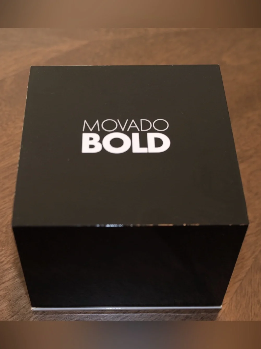 Movado Bold Silver Dial Black Strap Men's Watch